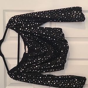 Disco star crop top